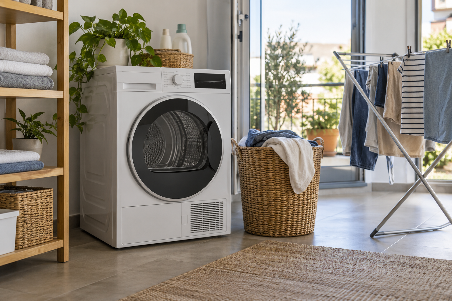 Cómo usar la secadora con menos energía: carga, programa y cuándo tender la ropa